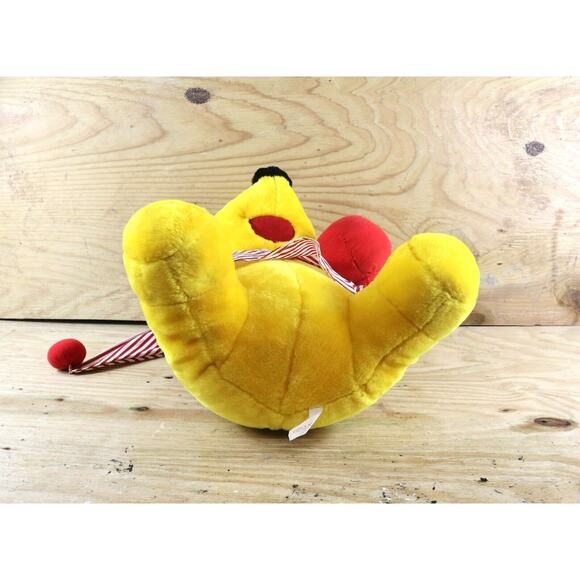 Disney Plush Winnie the Pooh Plush Yellow Red Honey Pot Sleepwear Vintage 17" - Picture 4 of 5